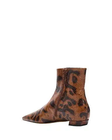 Proenza Schouler Trap Snake-Embossed Leather Ankle Boots | Thumbnail 1 Proenza Schouler Trap Snake-Embossed Leather Ankle Boots | Thumbnail 1