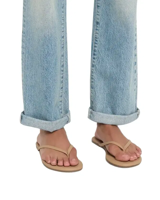 Tkees Lily Leather Flat Thong Sandals