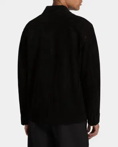 Vince Men 's Suede Snap-Front Shirt Jacket | Thumbnail 2 Vince Men 's Suede Snap-Front Shirt Jacket | Thumbnail 2