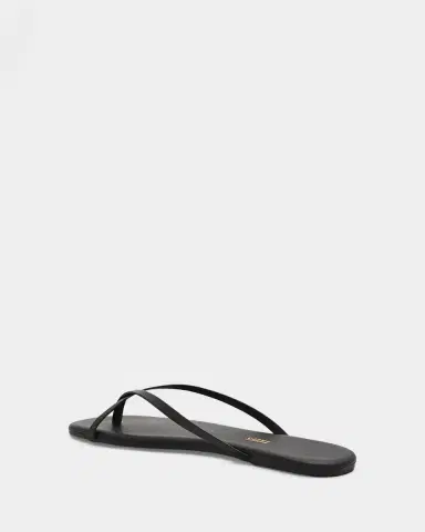 TKEES Riley Metallic Leather Crisscross Flat Thong Sandals | Thumbnail 3 TKEES Riley Metallic Leather Crisscross Flat Thong Sandals | Thumbnail 3