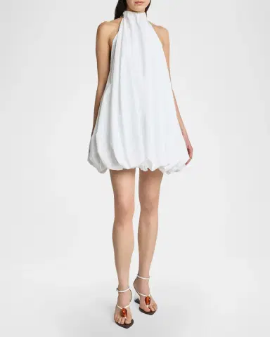 Alaïa Cotton Poplin Bubble Mini Dress | Thumbnail 3 Alaïa Cotton Poplin Bubble Mini Dress | Thumbnail 3