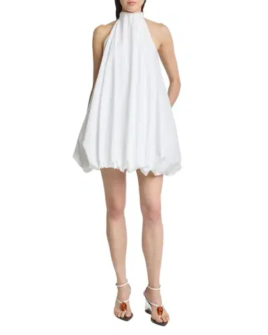 Alaïa Cotton Poplin Bubble Mini Dress | Thumbnail 1 Alaïa Cotton Poplin Bubble Mini Dress | Thumbnail 1