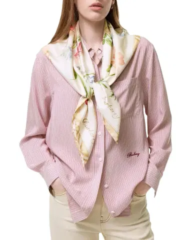 Burberry Blooms of Britain Silk Square Scarf | Thumbnail 1 Burberry Blooms of Britain Silk Square Scarf | Thumbnail 1