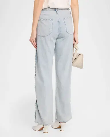 rag & bone Featherweight Phoebe Scalloped Drawstring Jeans | Thumbnail 2 rag & bone Featherweight Phoebe Scalloped Drawstring Jeans | Thumbnail 2
