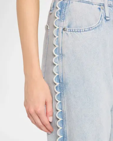 rag & bone Featherweight Phoebe Scalloped Drawstring Jeans | Thumbnail 4 rag & bone Featherweight Phoebe Scalloped Drawstring Jeans | Thumbnail 4
