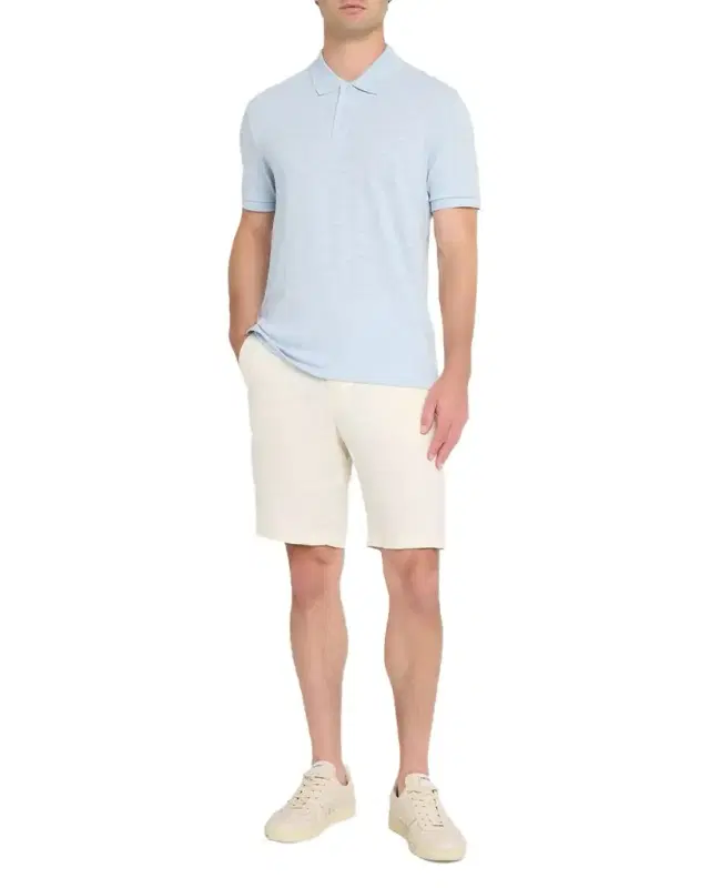 Vince Men 's Cotton Heathered Polo Shirt
