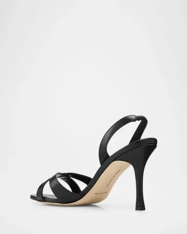 Manolo Blahnik 90mm Callasi Leather Slingback Sandals | Thumbnail 3 Manolo Blahnik 90mm Callasi Leather Slingback Sandals | Thumbnail 3