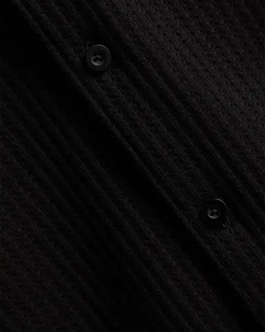 Vince Men 's Pointelle Short-Sleeve Shirt | Thumbnail 5 Vince Men 's Pointelle Short-Sleeve Shirt | Thumbnail 5