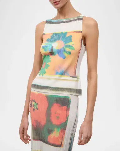 Staud Bryn Ribbed Sleeveless Top | Thumbnail 3 Staud Bryn Ribbed Sleeveless Top | Thumbnail 3