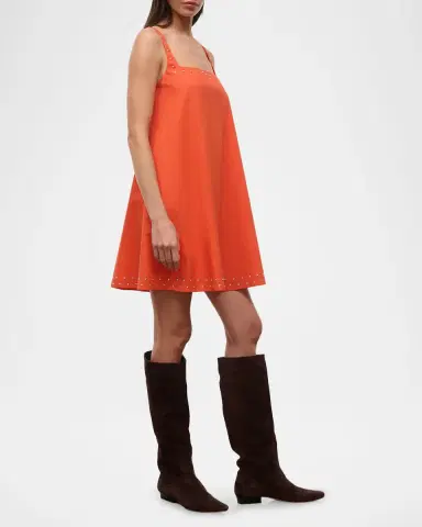 Staud Brio Studded Mini Dress | Thumbnail 3 Staud Brio Studded Mini Dress | Thumbnail 3