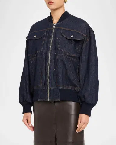 Co Denim Bomber Jacket | Thumbnail 3