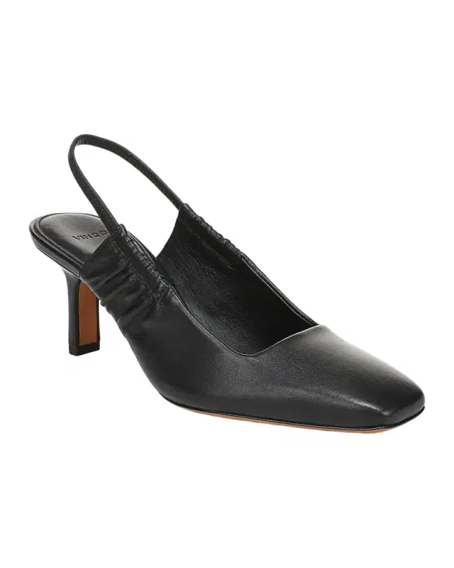 Vince 65mm Venice Leather Slingback Pumps