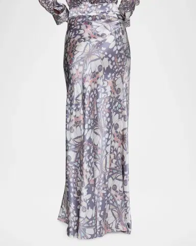 L'Agence Ryker Silk Bias-Cut Skirt | Thumbnail 2 L'Agence Ryker Silk Bias-Cut Skirt | Thumbnail 2