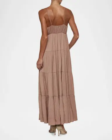 L'Agence Lua Tiered Maxi Dress | Thumbnail 2 L'Agence Lua Tiered Maxi Dress | Thumbnail 2