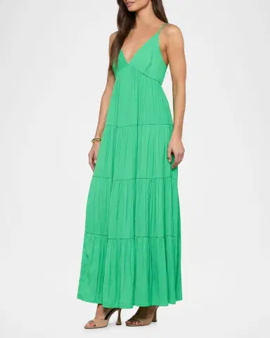 L'AGENCE Lua Tiered Maxi Dress | Thumbnail 4 L'AGENCE Lua Tiered Maxi Dress | Thumbnail 4