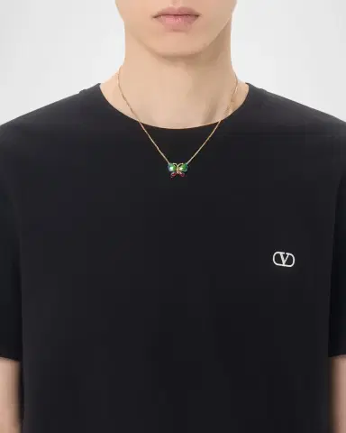 Valentino Garavani Men's VLogo Signature Cotton Short-Sleeve T-Shirt | Thumbnail 4 Valentino Garavani Men's VLogo Signature Cotton Short-Sleeve T-Shirt | Thumbnail 4
