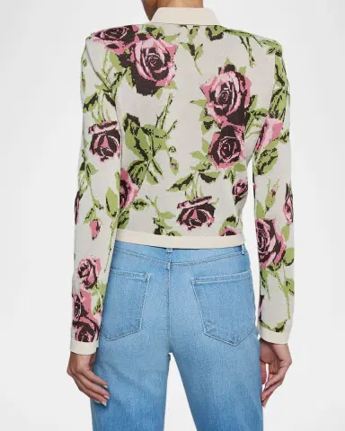 L'Agence Western Toile Osiris Jacquard Cardigan | Thumbnail 2 L'Agence Western Toile Osiris Jacquard Cardigan | Thumbnail 2