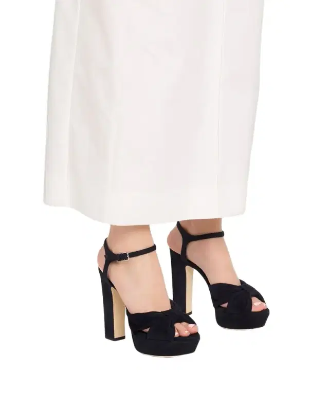 Jimmy Choo Heloise 120mm Suede Platform Sandals