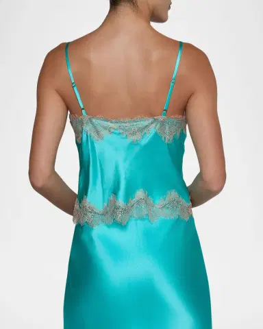 L'Agence Kimber Lace-Trim Silk Cami | Thumbnail 2 L'Agence Kimber Lace-Trim Silk Cami | Thumbnail 2