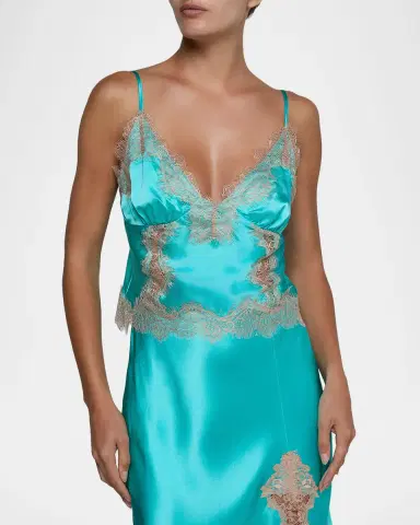 L'Agence Kimber Lace-Trim Silk Cami | Thumbnail 3 L'Agence Kimber Lace-Trim Silk Cami | Thumbnail 3