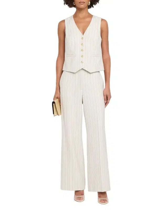 Elie Tahari The Liliana Striped Straight-Leg Pants