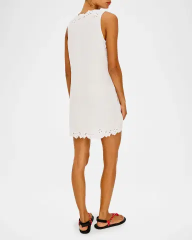 RAILS Lunetta Embroidered Linen Shift Dress | Thumbnail 2