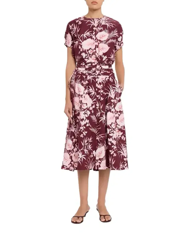Meret Printed Midi Skirt