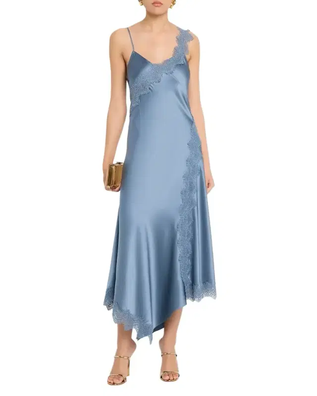 Vernon Lace Silk Slip Dress