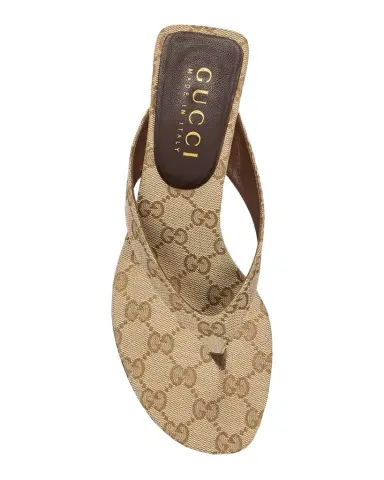 Gucci 55mm Vittoria GG Canvas Thong Sandals | Thumbnail 1