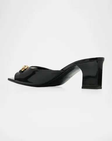 Gucci mm Signora Leather Mules | Thumbnail 3