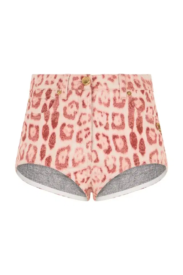 Jaguar Pink Print Shorts