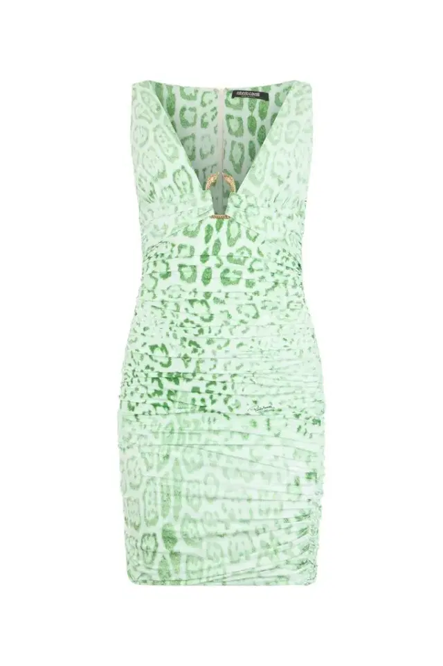 Jaguar Mint Print Dress Mini