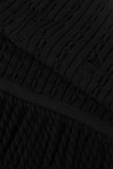 Roberto Cavalli Ribbed-Knit Wool Scarf | Thumbnail 2