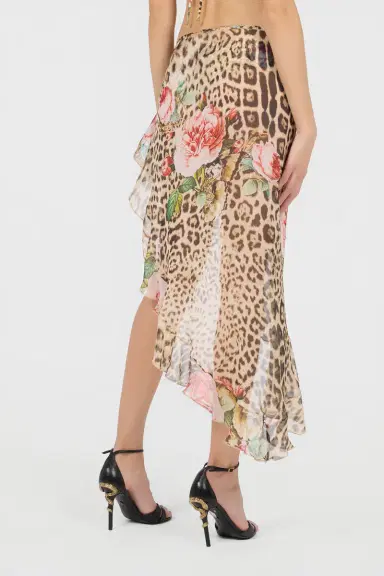 Roberto Cavalli Jaguar Roses Print Sarong | Thumbnail 3