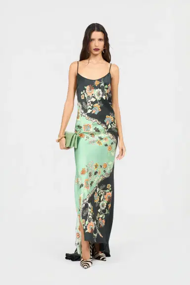 Roberto Cavalli Kimono Print Silk Dress | Thumbnail 2 Roberto Cavalli Kimono Print Silk Dress | Thumbnail 2