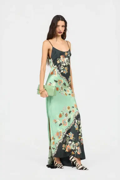 Roberto Cavalli Kimono Print Silk Dress | Thumbnail 6 Roberto Cavalli Kimono Print Silk Dress | Thumbnail 6