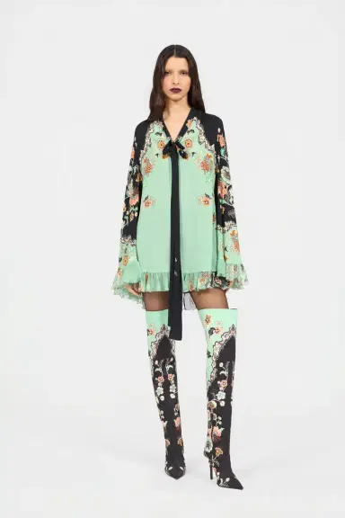 Roberto Cavalli Kimono Print Mini Dress | Thumbnail 2 Roberto Cavalli Kimono Print Mini Dress | Thumbnail 2