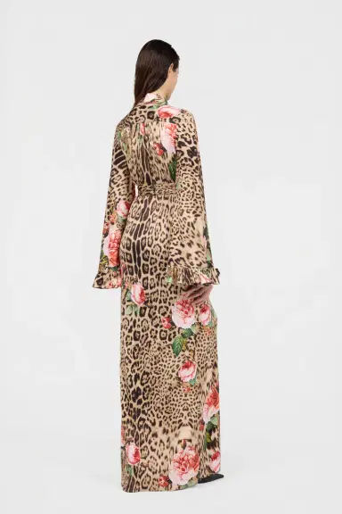 Roberto Cavalli Jaguar Roses Print Dress | Thumbnail 3 Roberto Cavalli Jaguar Roses Print Dress | Thumbnail 3