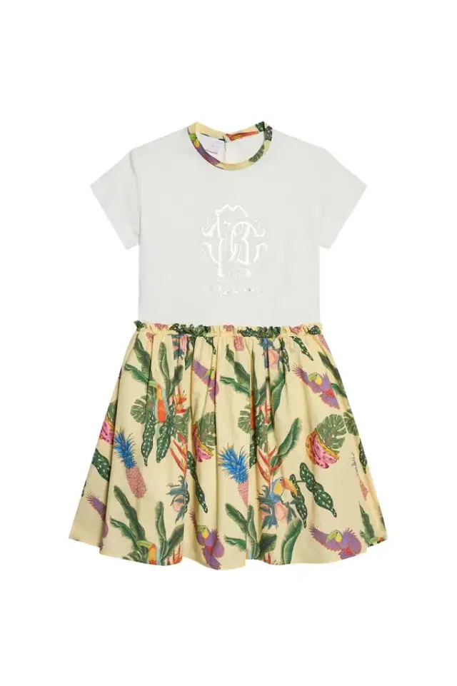 - Girl Dresses Milky White/yellow 10a