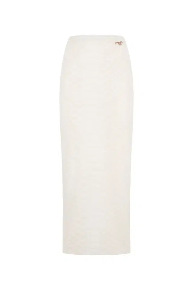 Serpentine Print Skirt