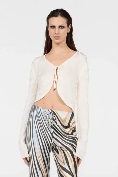 Roberto Cavalli Knit Cardigan with Ray Motif | Thumbnail 2 Roberto Cavalli Knit Cardigan with Ray Motif | Thumbnail 2