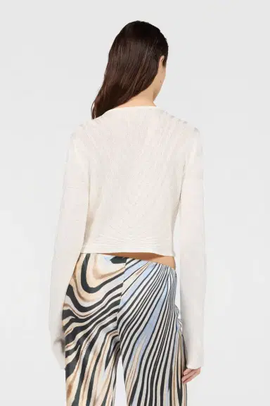 Roberto Cavalli Knit Cardigan with Ray Motif | Thumbnail 3 Roberto Cavalli Knit Cardigan with Ray Motif | Thumbnail 3