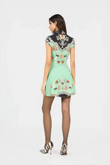 Roberto Cavalli Kimono Print Mini Dress | Thumbnail 3 Roberto Cavalli Kimono Print Mini Dress | Thumbnail 3