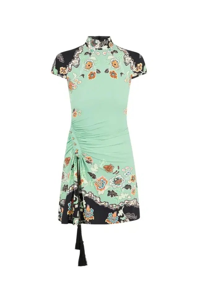 Kimono Print Mini Dress
