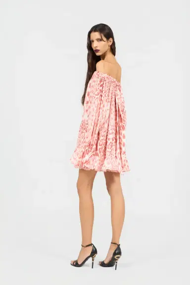 Roberto Cavalli Jaguar Pink Print Mini Dress | Thumbnail 3 Roberto Cavalli Jaguar Pink Print Mini Dress | Thumbnail 3