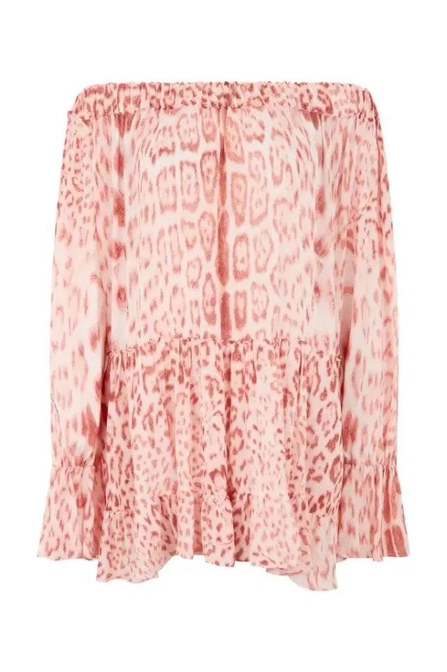 Jaguar Pink Print Mini Dress