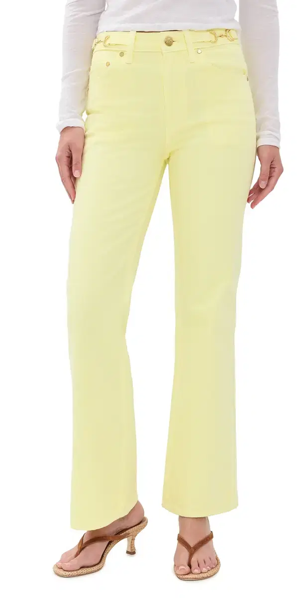 Ulla Johnson The Laurel Kick Flare Jeans Chantilly