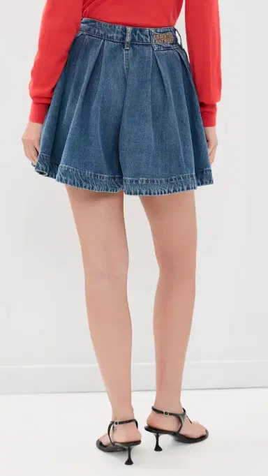 Essentiel Antwerp Joss Flared Denim Shorts | Thumbnail 3