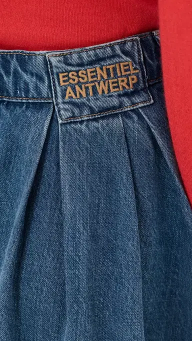 Essentiel Antwerp Joss Flared Denim Shorts | Thumbnail 6