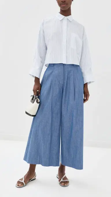 APIECE APART Elan Midrise Palazzo Pants | Thumbnail 5 APIECE APART Elan Midrise Palazzo Pants | Thumbnail 5